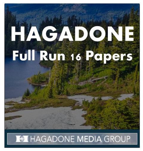 Hagadone Full Run Buy - 16 Papers